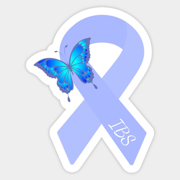 IBS Butterfly awareness ribbon Sticker by LukjanovArt